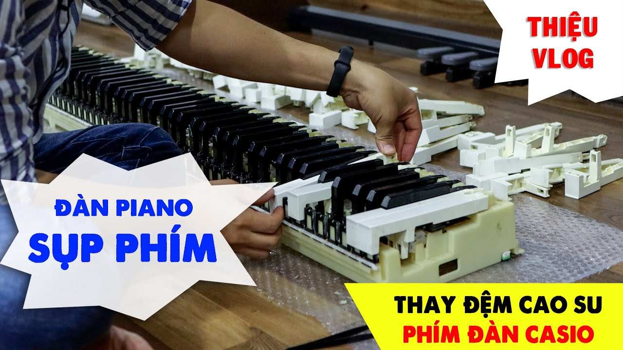 Cao su phím đàn 2 nốt lẻ để sửa phím