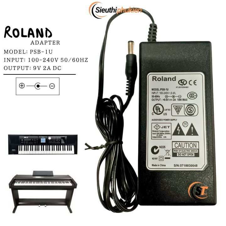 ADAPTOR Nguồn 9V cho đàn Casio và ROLAND SPD30 SPD-SX XPS10 XPS30