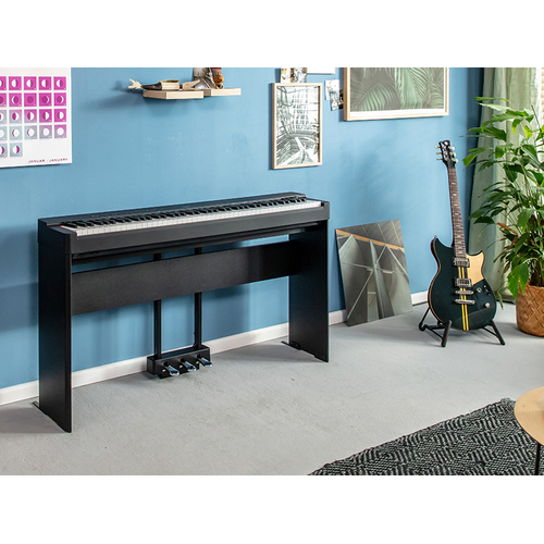 The P-225B on an optional stand with three-pedal unit