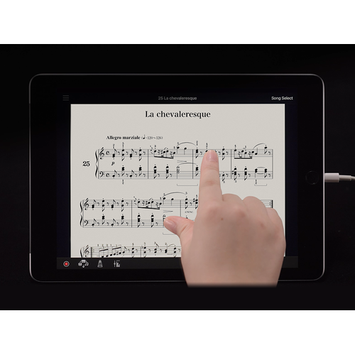 PDF sheet music displayed on a smart device